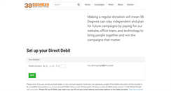 Desktop Screenshot of directdebit.38degrees.org.uk